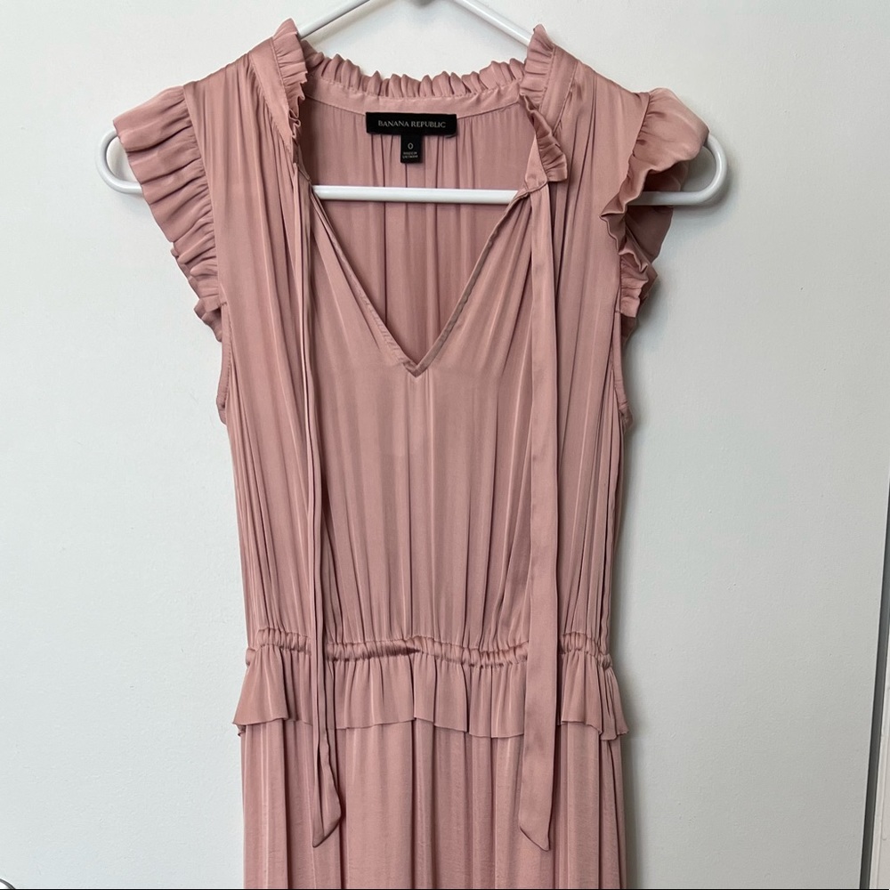 Banana Republic Pink Silk Maxi